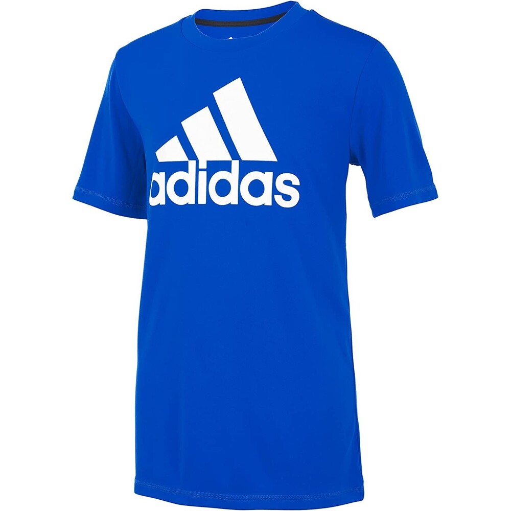 Adidas Performance Tee Large 14/16 Girls Shirt Royal Blue Climalite